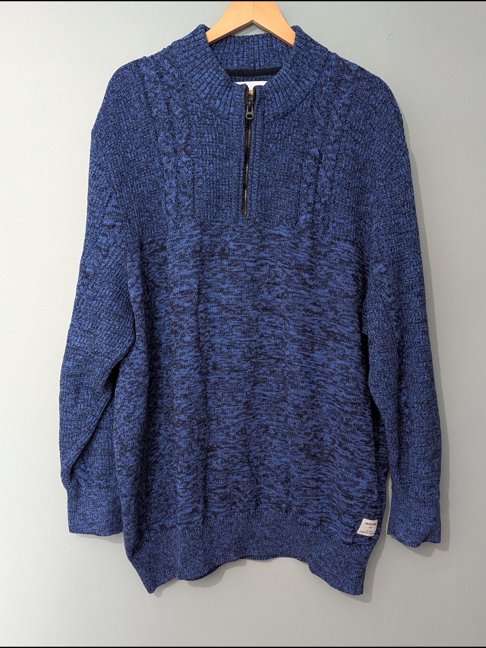 Jack & Jones Jcoted Knit Mix Pack Men's Half-Zip Sweater Coastal Gentleman